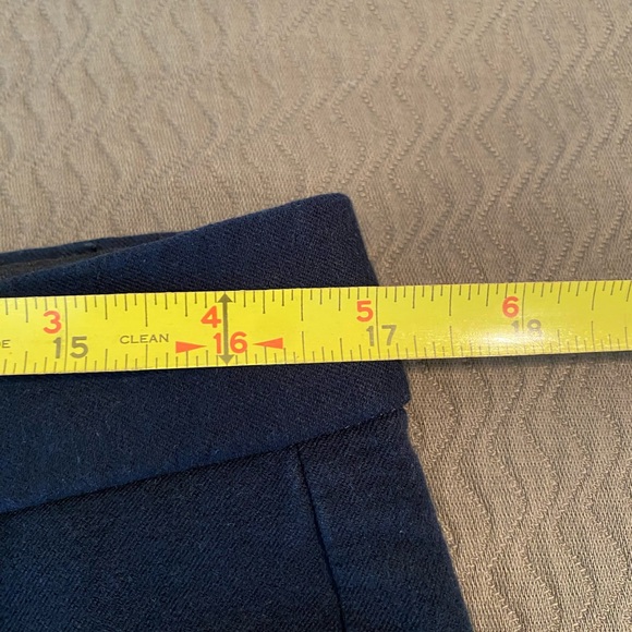 Banana Republic Rare Jackson fit navy blue ankle slacks office GUC 12 - Picture 3 of 6